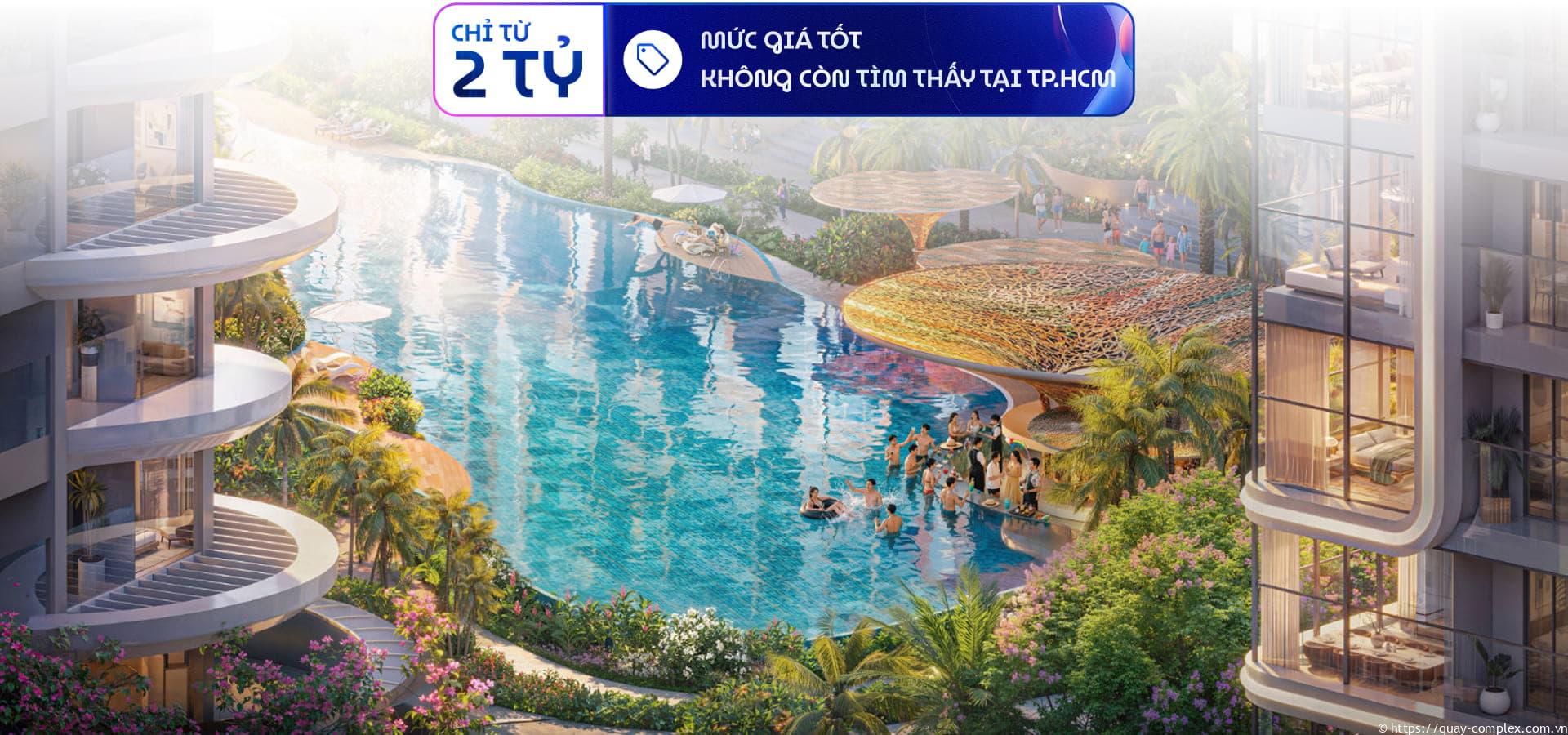 Giá bán căn hộ Quậy Complex chỉ từ 2 tỷ đồng