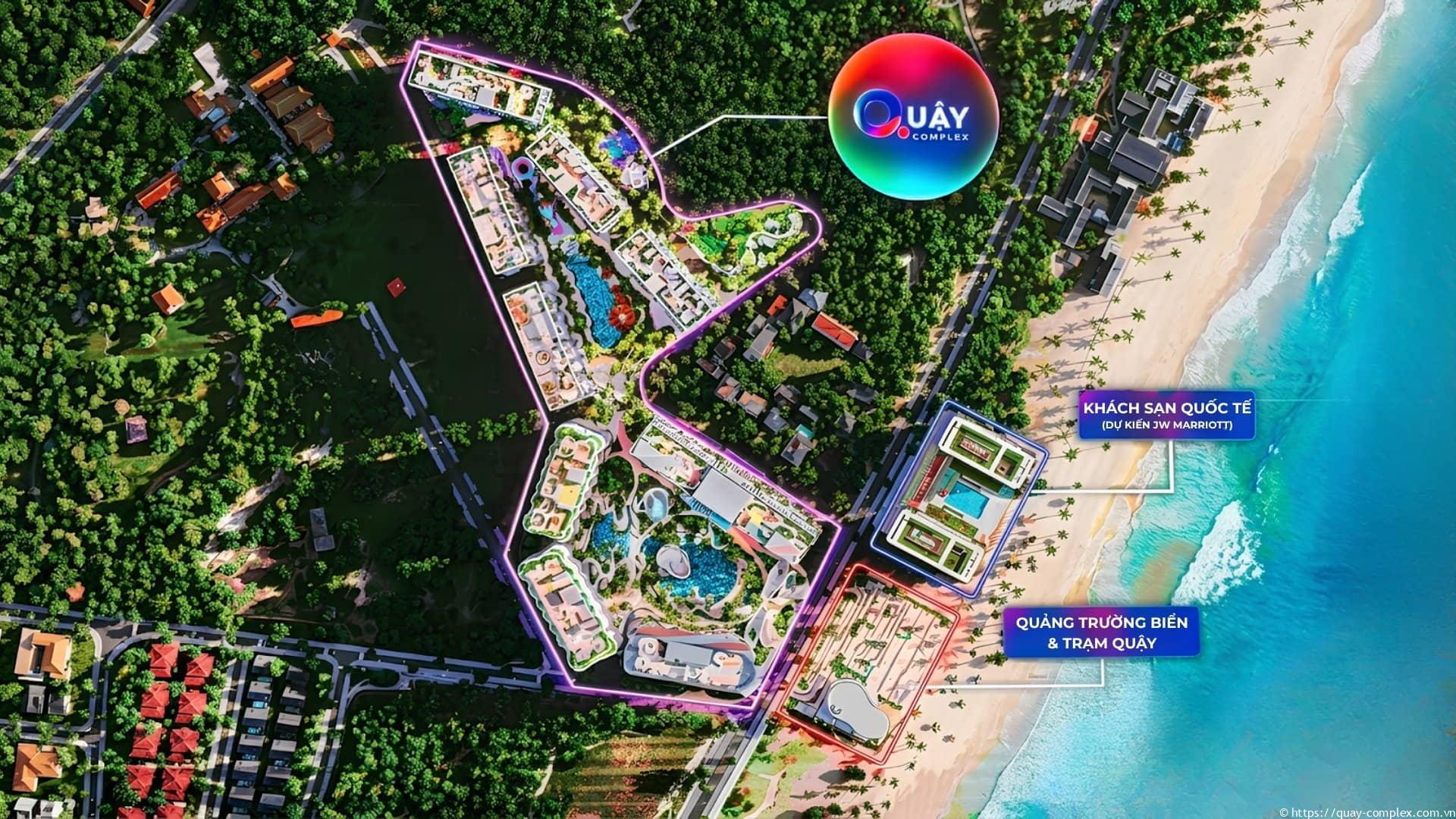 Mặt bằng tổng thể dự án Quậy Complex