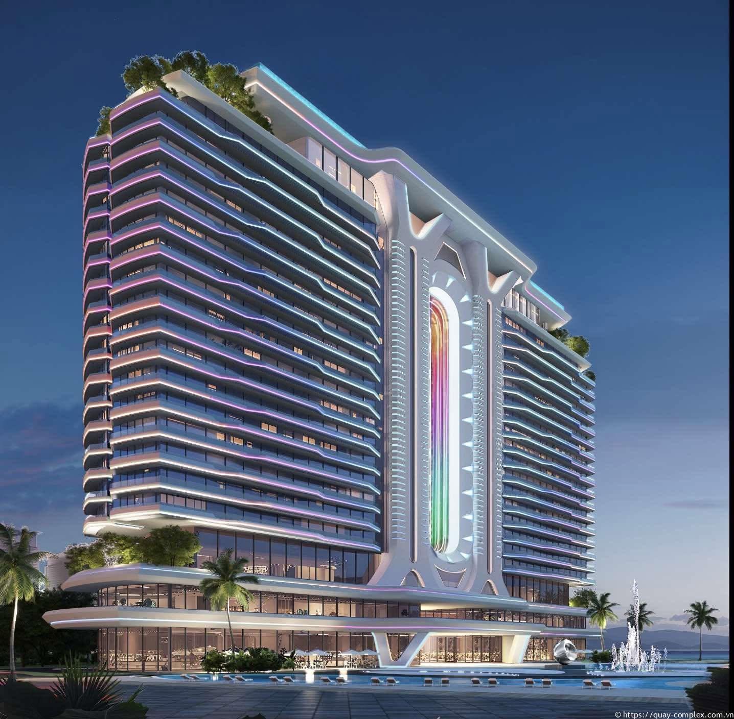 Phối cảnh 1 toà tháp của Quậy Complex